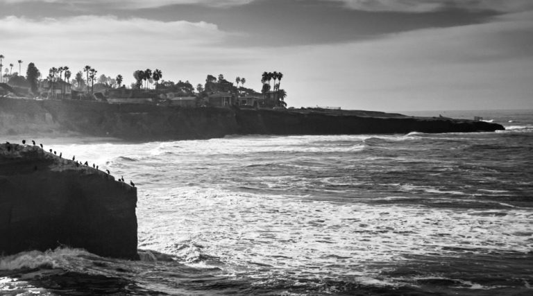 A picturesque seaside.